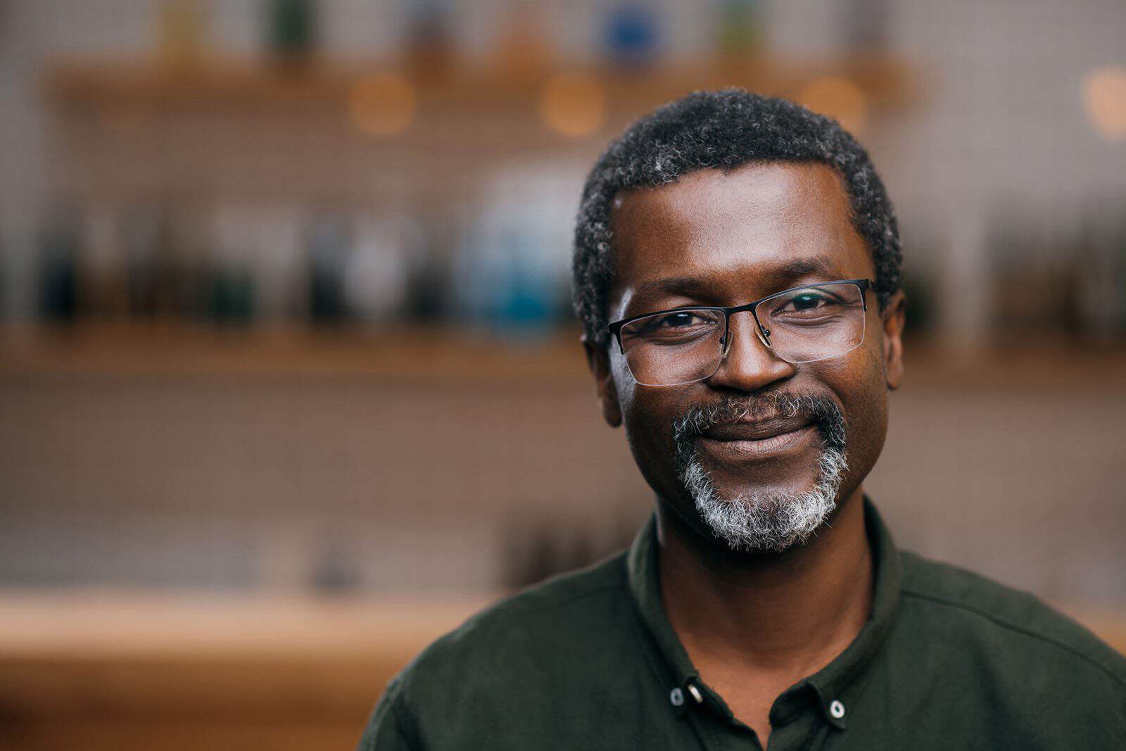 man smiling at camera